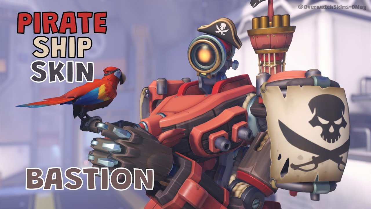 PIRATE SHIP Bastion Skin showcase | Overwatch 2