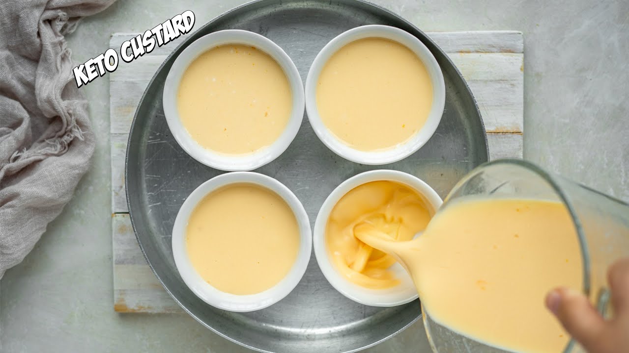 Кето-заварной крем из 3 ингредиентов | Очень простой и вкусный десерт
