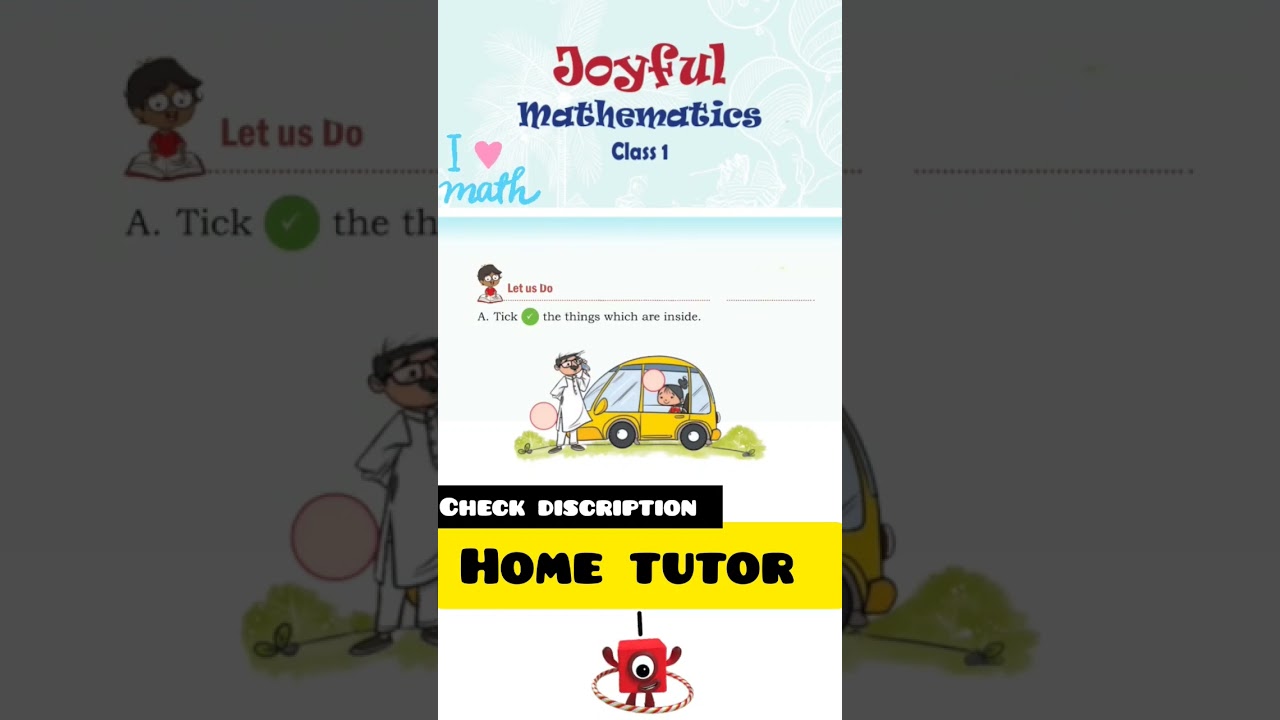 Joyful mathematics class 1 - Finding the furry cat #insideoutside #class1maths #english #ytshorts