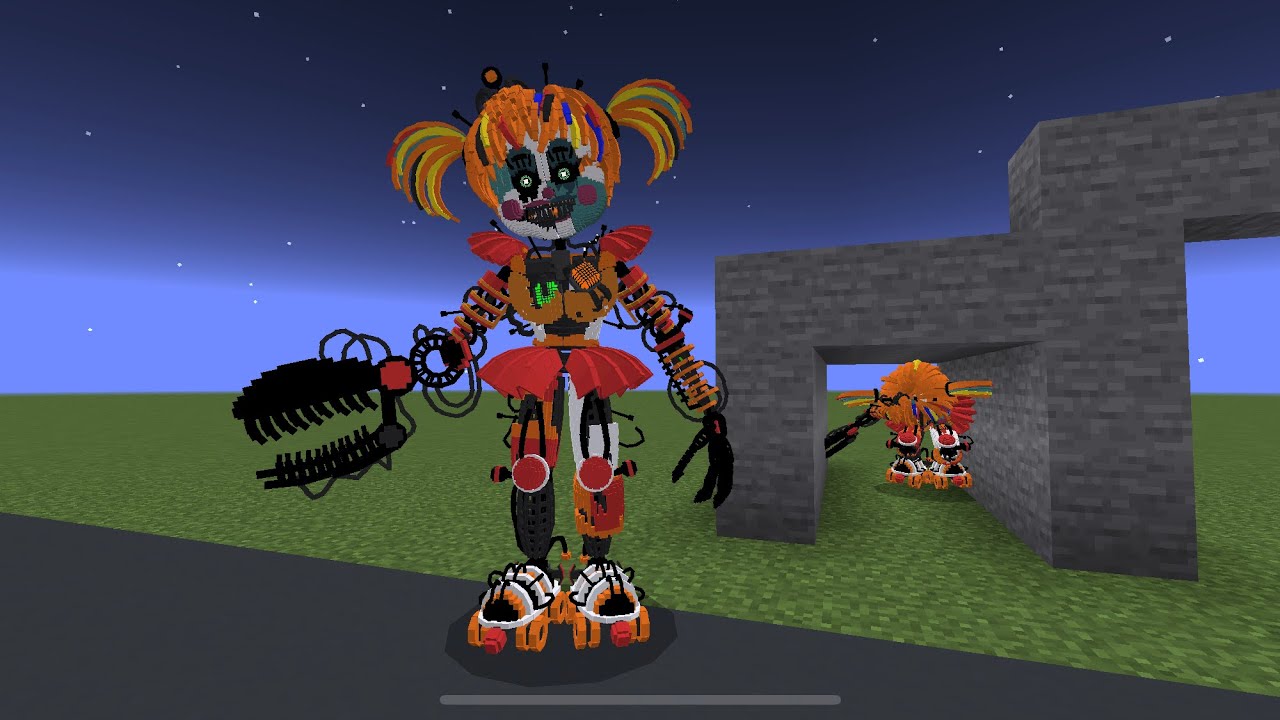 ScrapBaby Test Preogress, Venting Animation FnafVerse addon MCPE