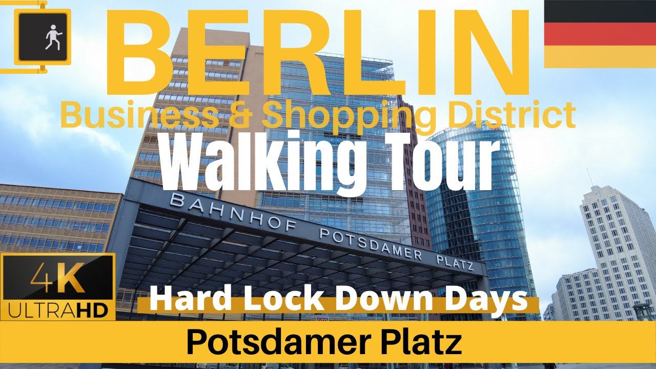 ► Walking Tour in Berlin Potsdamer Platz【4K】Historic Landmarks, Business and Shopping ⭐⭐⭐⭐⭐