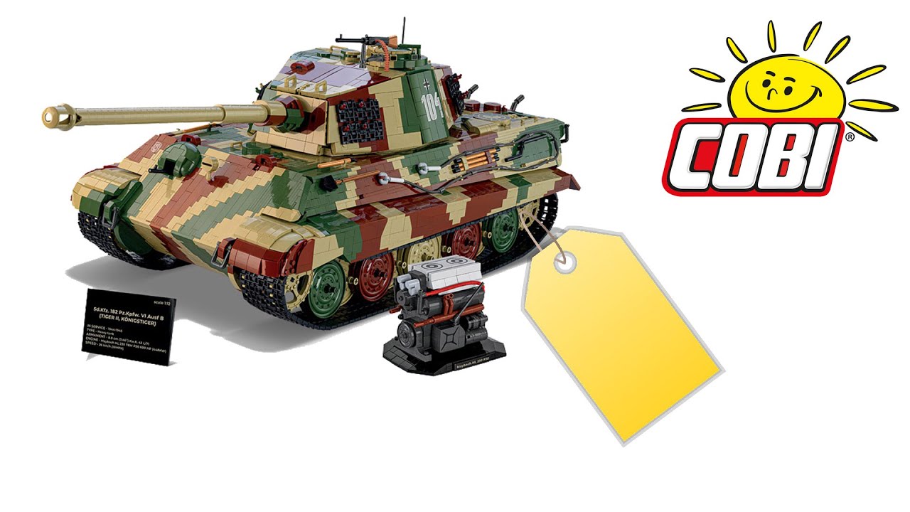 COBI 2808 Tiger II Königstiger aus 11000 Teilen (Reupload)