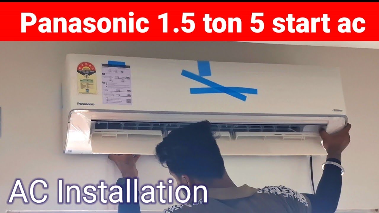 Panasonic 1.5 ton 5 star inverter ac installation 2025 full video Must Watch Model : CU-EU18BKY5XFM