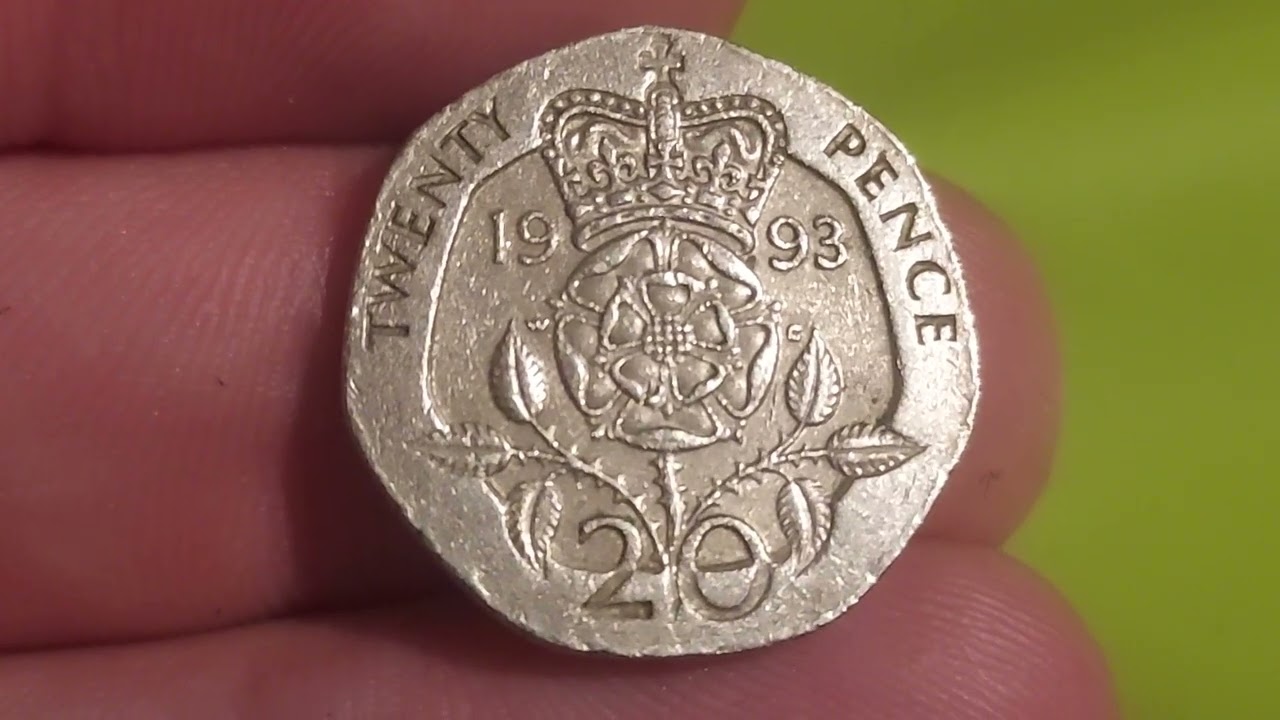 UK 1993 20p Twenty Pence Coin VALUE + REVIEW