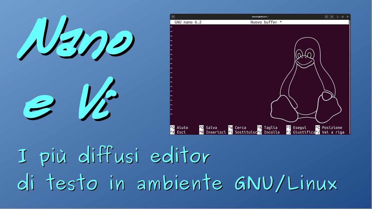 Gli editor nano e vi in Linux, le basi di come funzionano e da dove arrivano