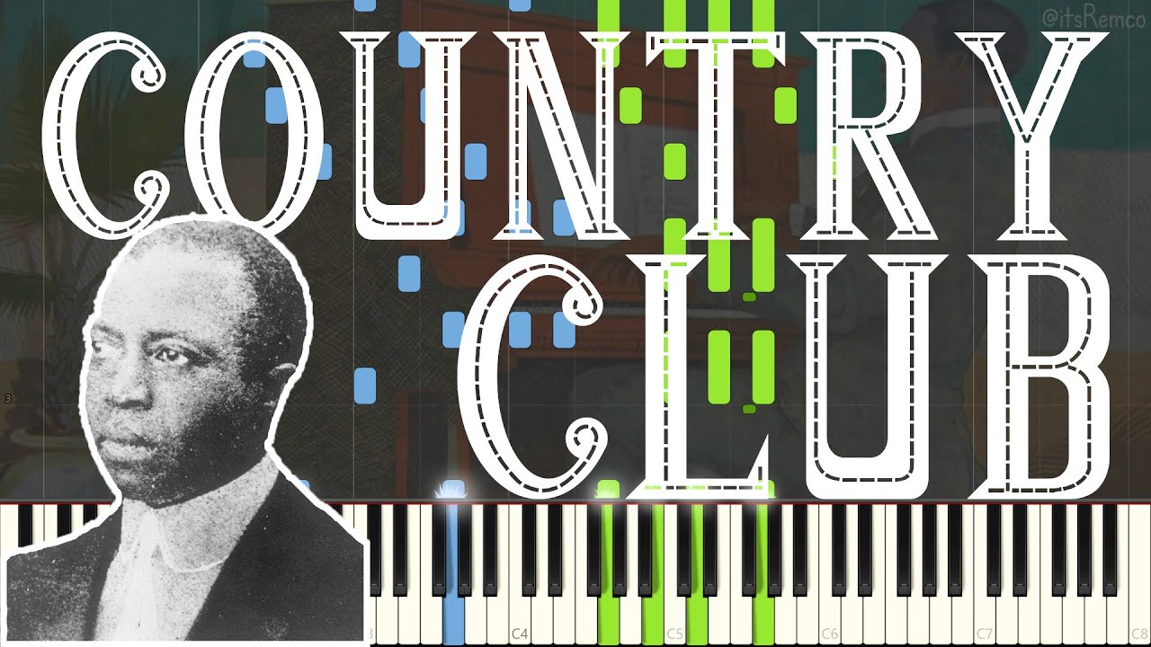 Scott Joplin - Country Club 1909 (Ragtime Piano Synthesia)