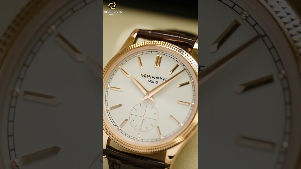 Patek Philippe Calatrava 39mm 6119R &ndash; Rose Gold, Clous de Paris pattern #tigerriverwatches