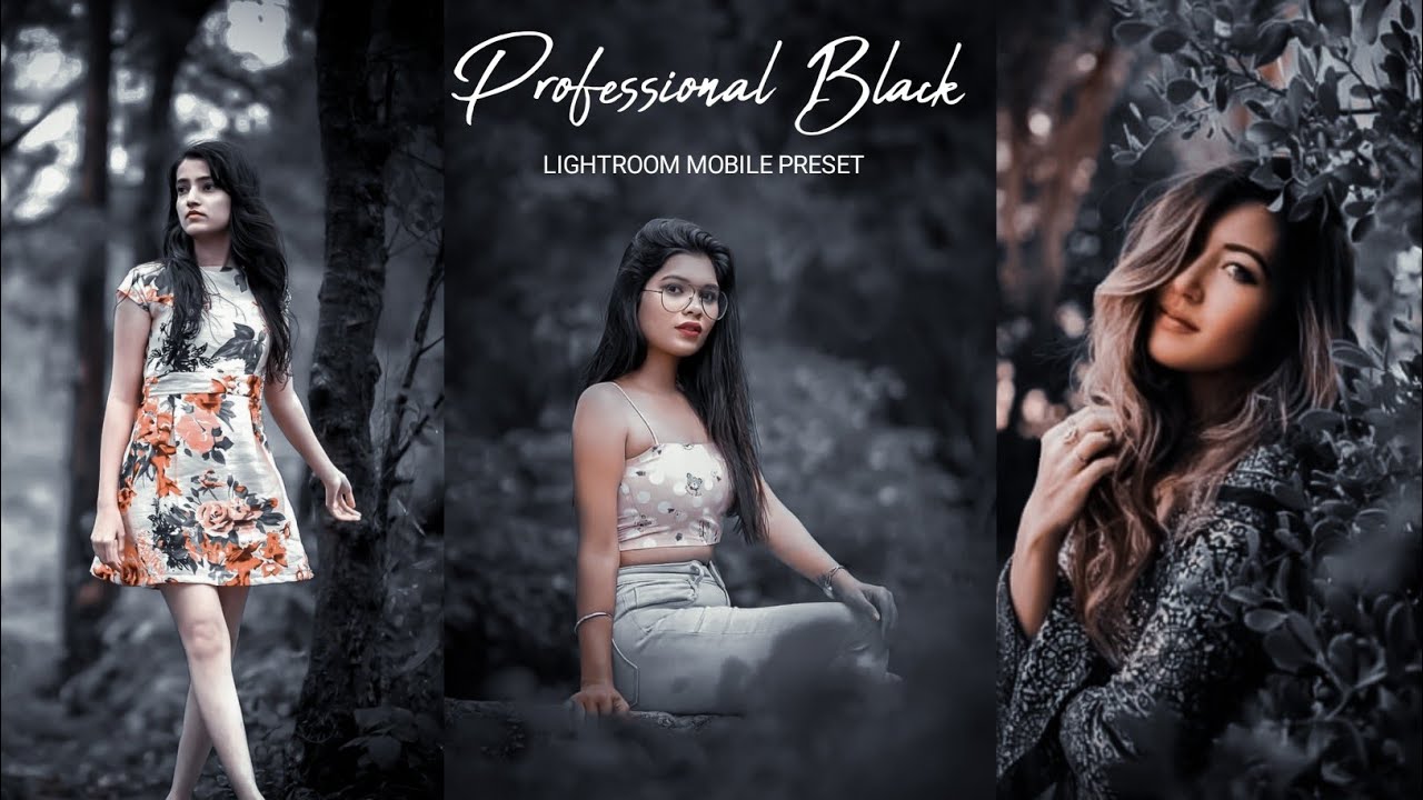 Professional Black Presets | Lightroom Presets | Preset 2022