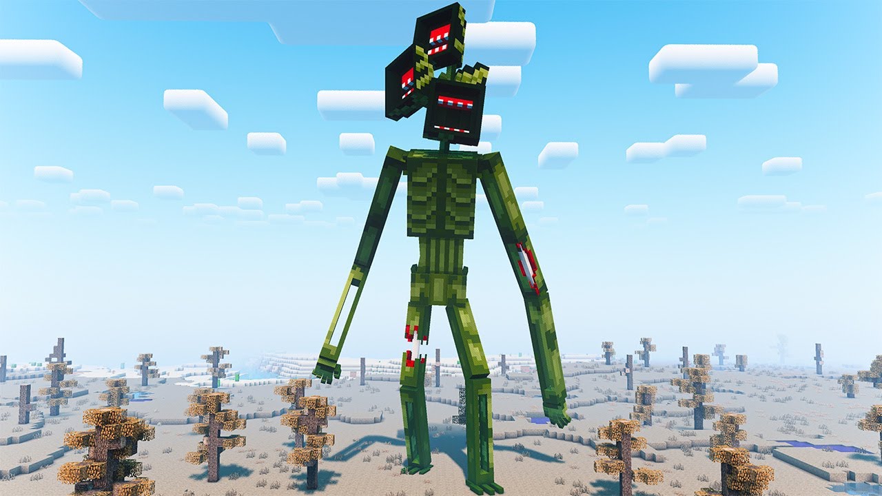 ZUMBI SIREN HEAD: SIREN HEAD DO APOCALIPSE NO MINECRAFT!! (TREVOR HENDERSON)