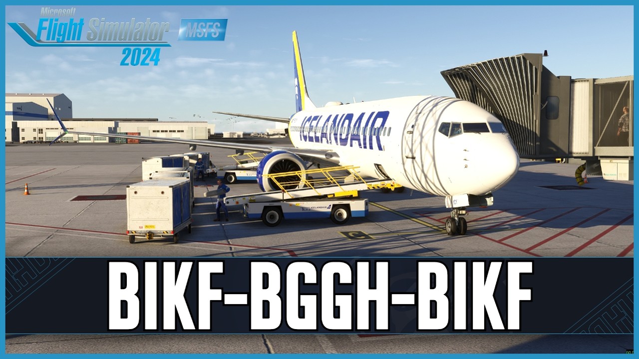 iFly MAX8 | Real World Icelandair OPS | Keflavic - Nuuk (Round-trip) | VATSIM
