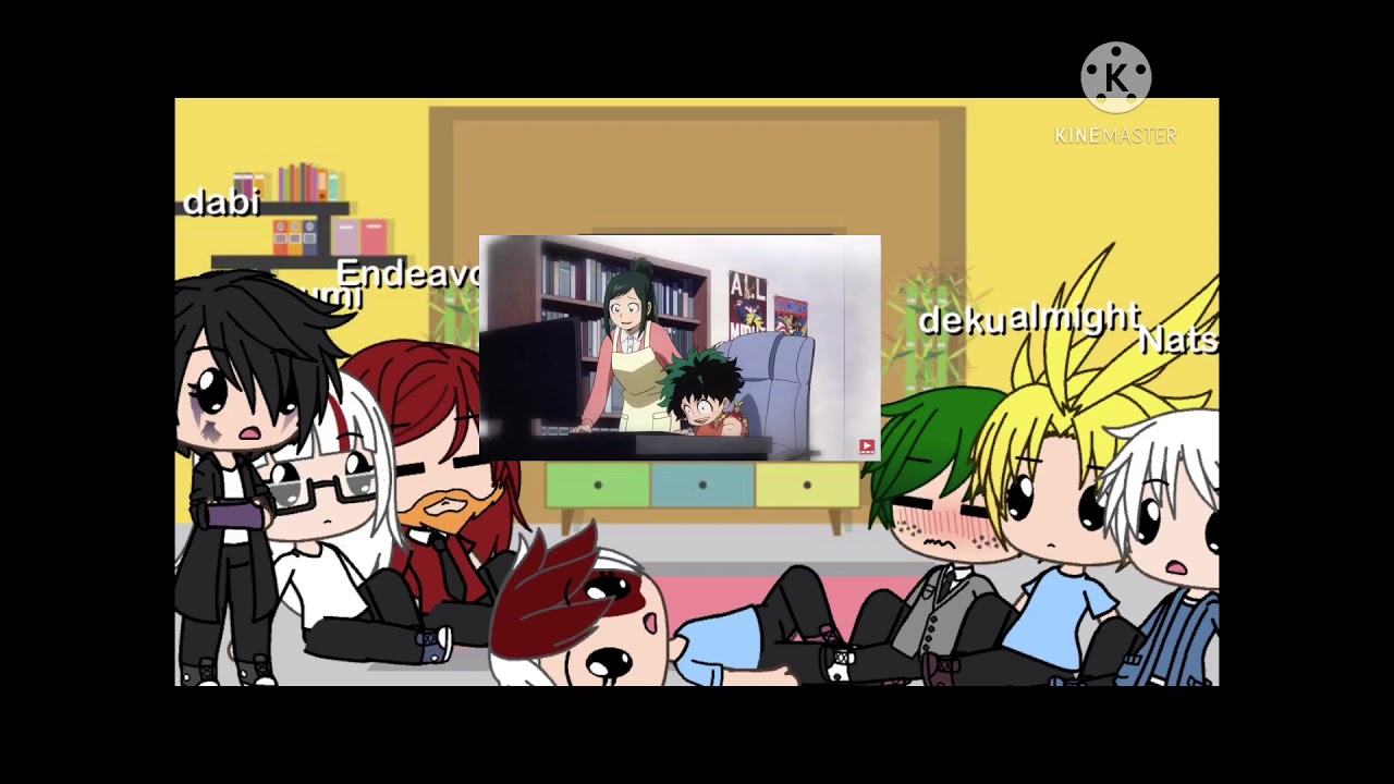Todoroki family, almight,deku react to see you again gacha life