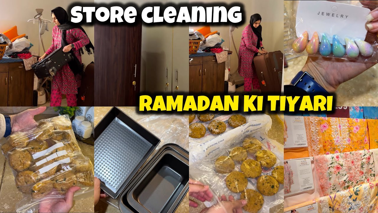 GHAR KA STORE CLEAN OR RESET KAR LIYA | RAMADAN KI TIYARI | VLOG 