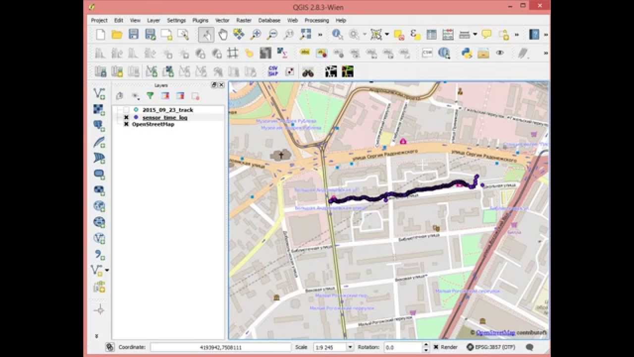 Импорт csv-файла через QGIS в Google My Maps