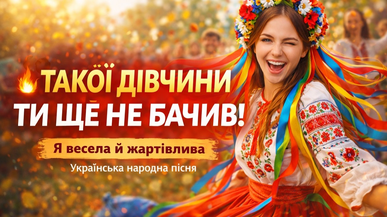 Я весела й жартівлива 😍 Ой, тримайтесь парубки! | Українська народна пісня