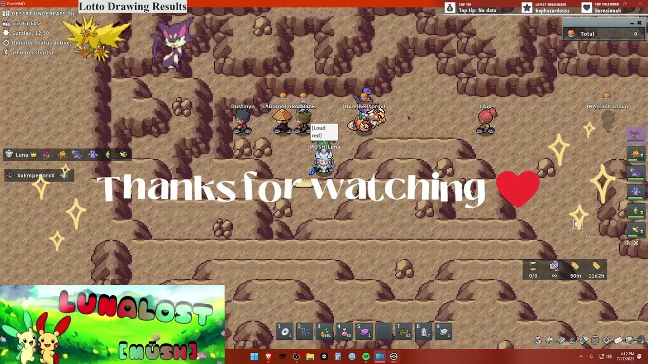 Pokemmo Shiny Reaction Luna's Loudred! War Shiny