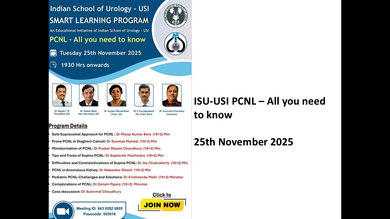 USI Smart Learning Program- PCNL All you need to know  25 Nov 2025