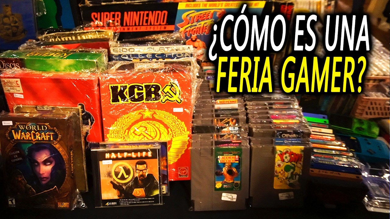 Viaje a la NOSTALGIA y búsqueda de VIDEOJUEGOS curiosos en FERIA GAMER