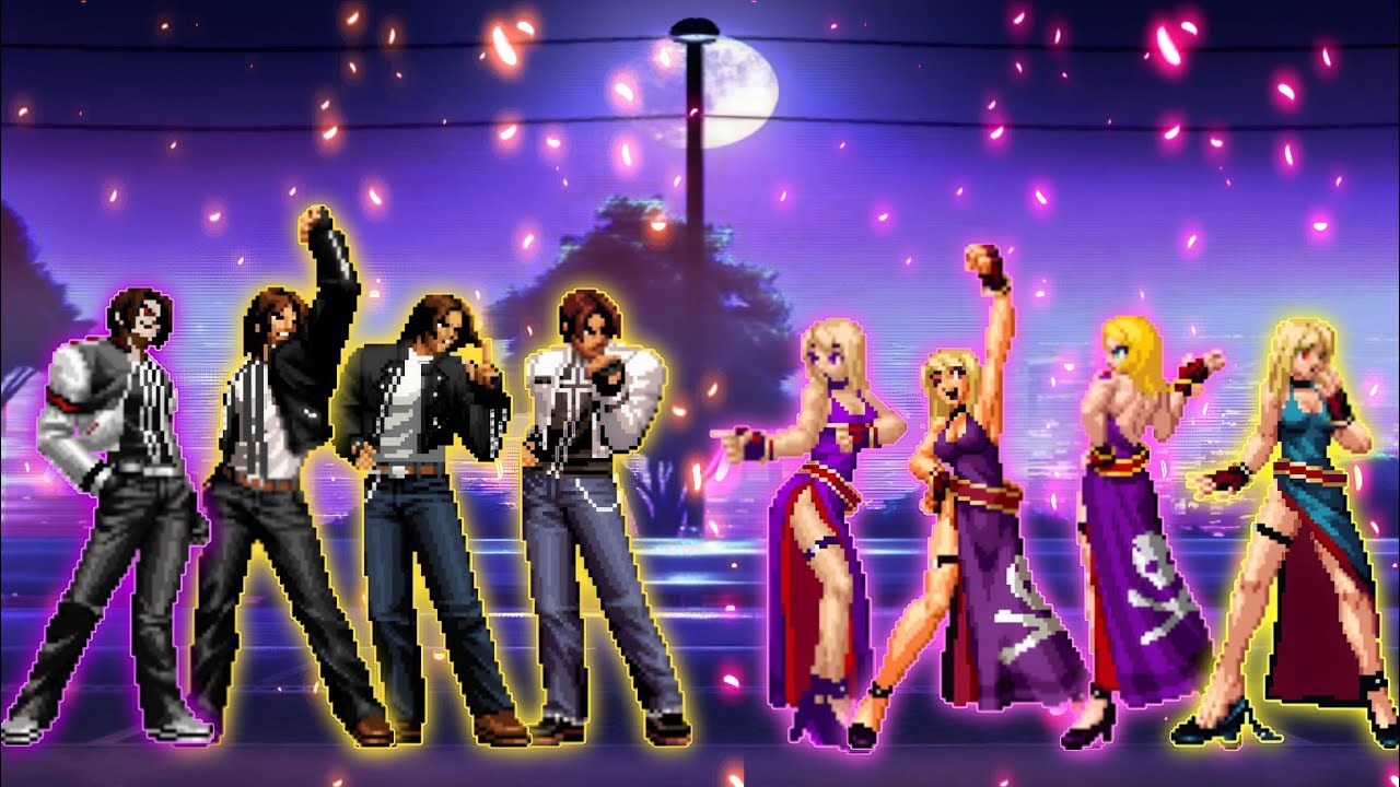 [KOF Mugen] Kyo Kusanagi Team VS. B. Jenet Team