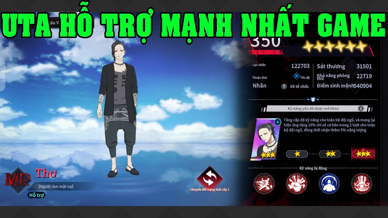 Tokyo Ghoul: Thức Tỉnh Tướng Mới UTA Hỗ Trợ Mạnh Nhất Game Cần Phải ROLL Build Đội Hình Mạnh Nhất