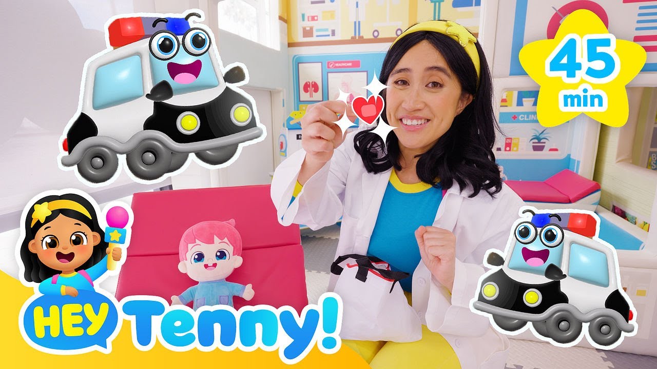 Explore Different Jobs with Tenny | Doctor, Lifeguard+more | Educational Video for Kids | Hey Tenny!