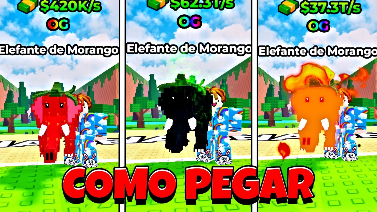 COMO PEGAR O STRAWBERRY ELEPHANT NO CHUTE UMA LUCKY BLOCK