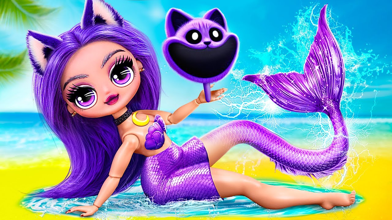 Poppy Playtime 3: CatNap se tornou uma sereia? 30 DIYs LOL OMG