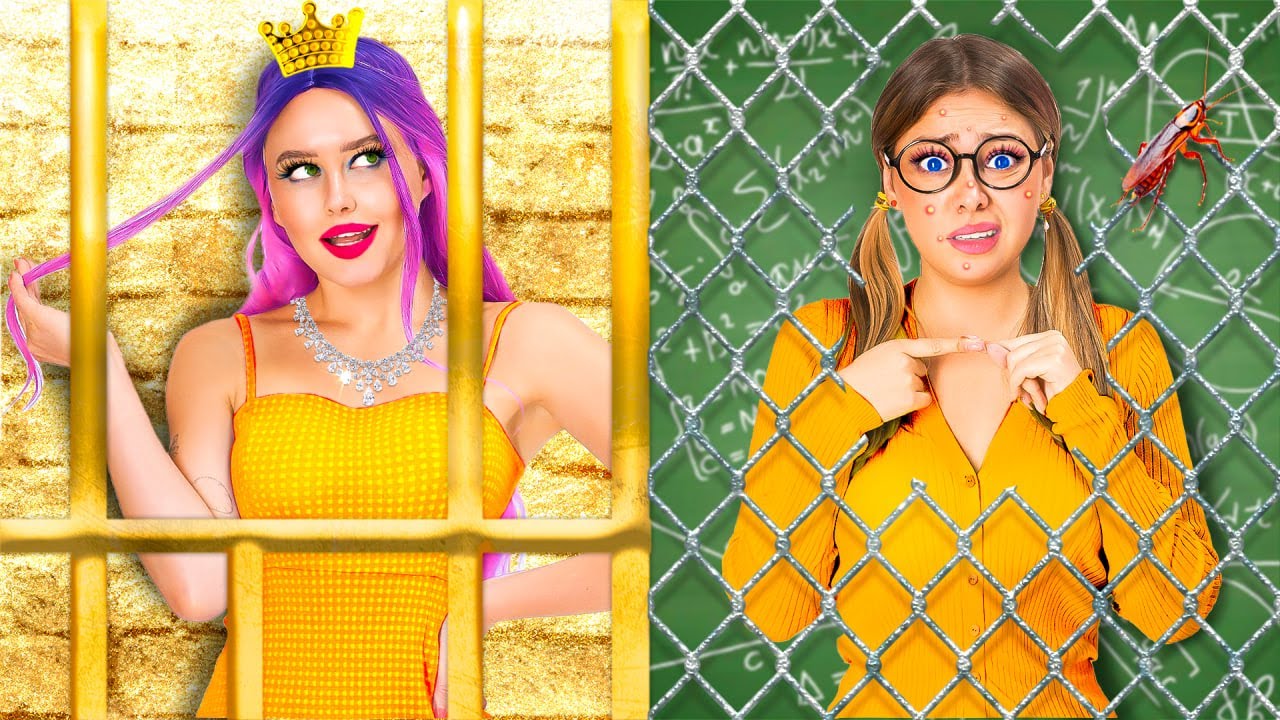 Garota Inteligente vs Garota Popular | Rivalidade na Escola, Crush e Pegadinhas