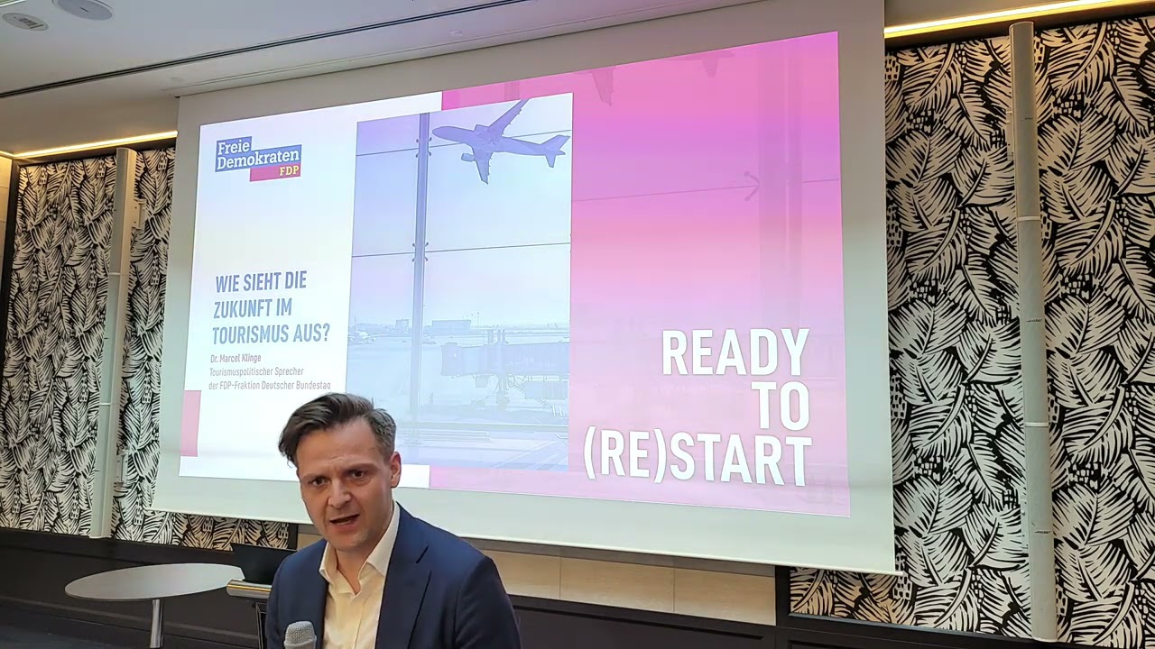 Dr. Marcel Klinge, FDP:  Was passiert mit der deutschen Tourismuswirtschaft?