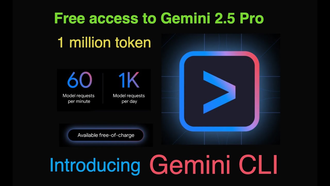 Gemini CLI: БЕСПЛАТНЫЙ Gemini 2.5 Pro (1 млн токенов, 1к/день) + локальная генерация изображений ...