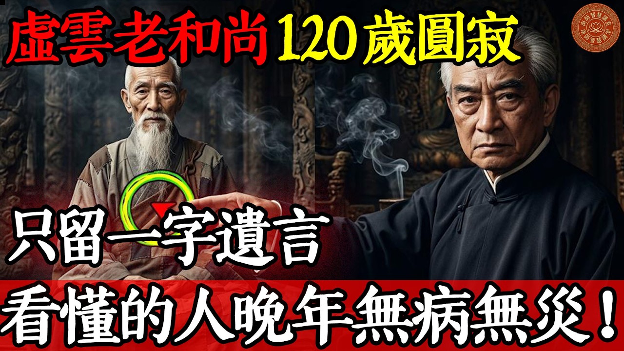 別再跟菩薩做生意了！虛雲老和尚120歲圓寂只留一字遺言，看懂的人晚年無病無災！#南懷瑾 #南師智慧講堂 #虛雲老和尚 #晚年修行 #消業障 #福報 #因果報應 #安那般那 #禪修 #放下執念