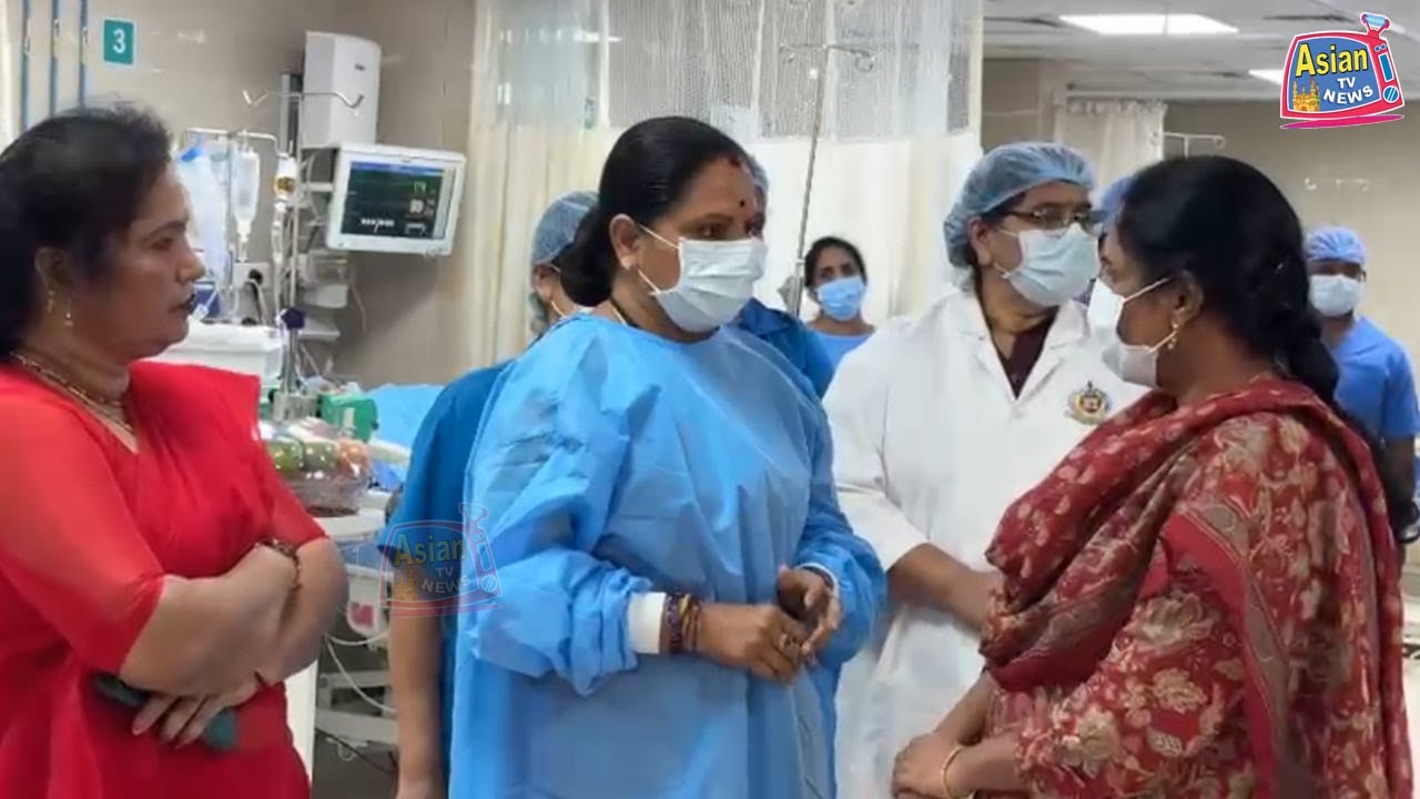 K.Kavitha Visited NIMS Hospital to Meet Constable Soumya, Who is Undergoing Treatment