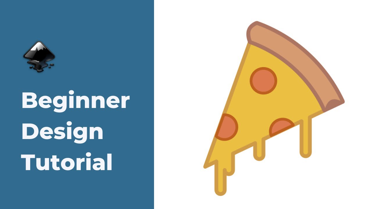 Inkscape Tutorial - How to Draw a Pizza Design
