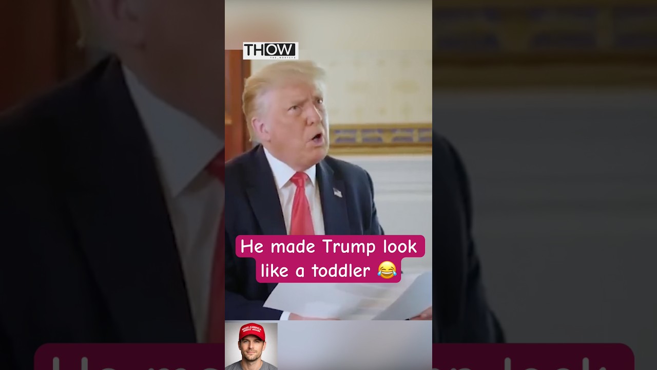 Reporter completely outplays Trump 😂