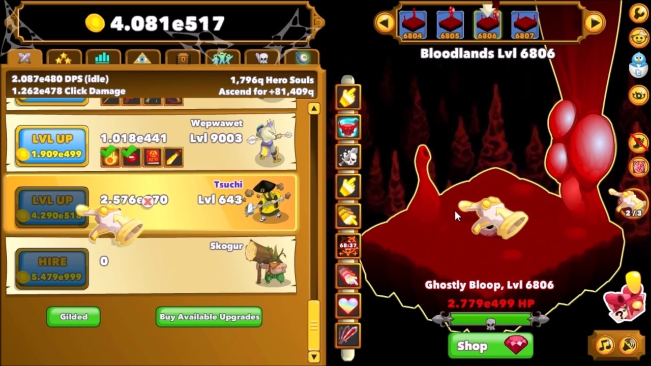 clicker heroes new patch! auto clicker! and finally got new hero