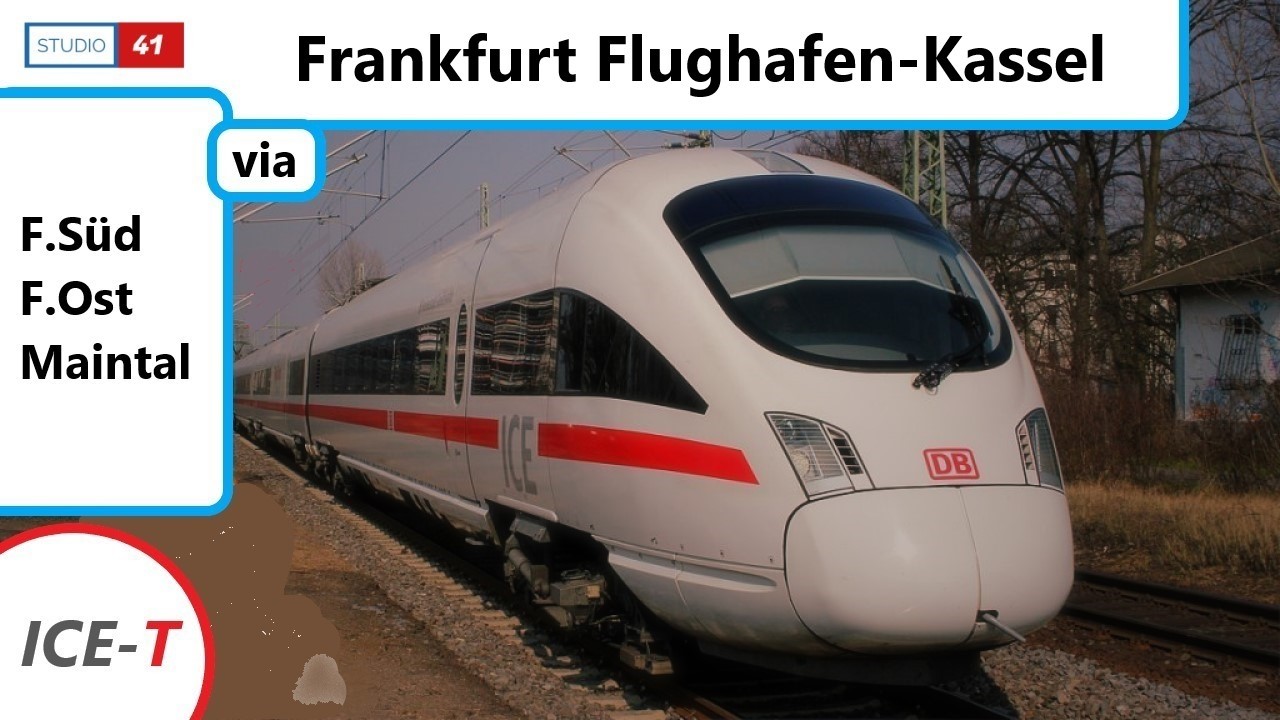 Frankfurt Flughafen-Kassel Wilhelmshöhe *ICE1590* (ICE-T II BR411) Führerstandsmitfahrt