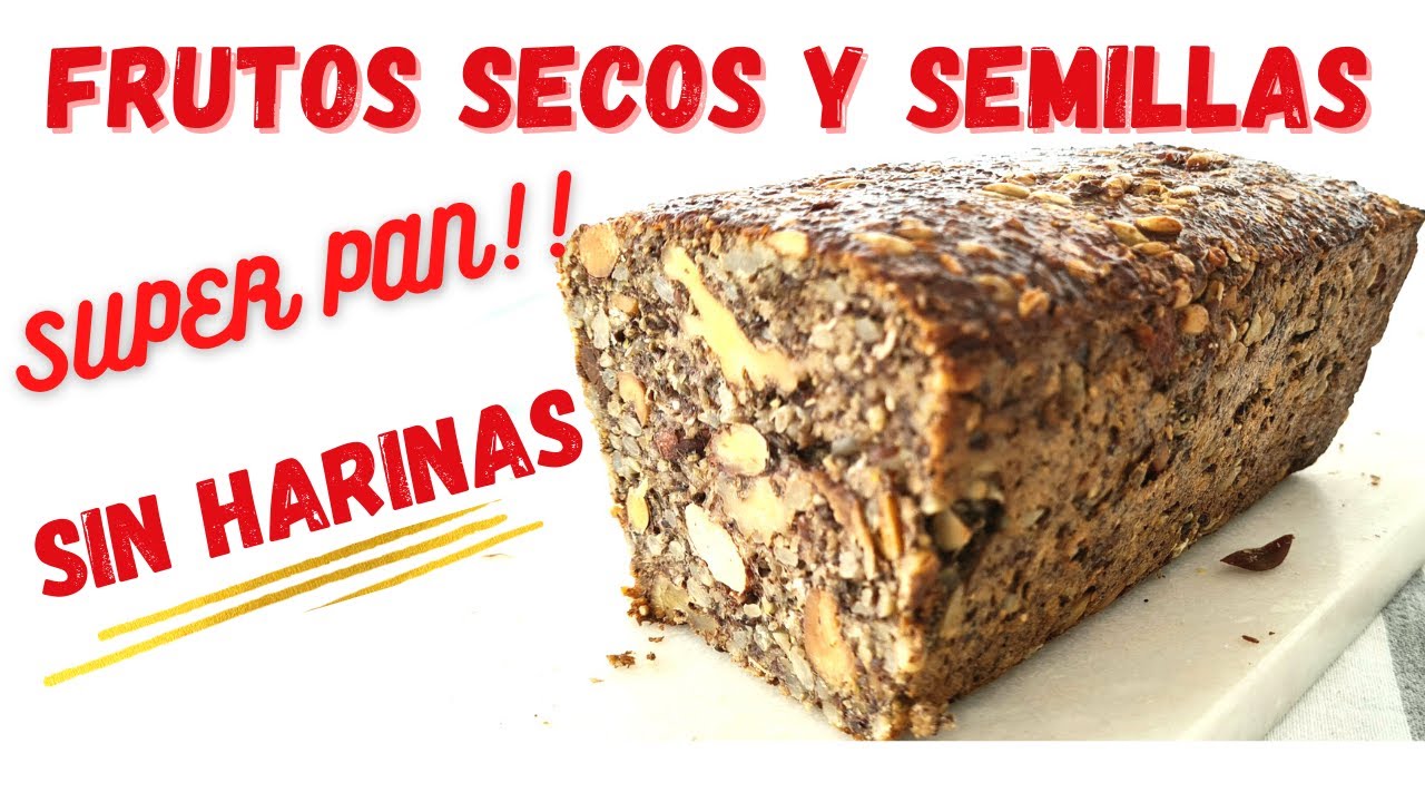 Pan SUPER NUTRITIVO! 😍Semillas y frutos secos👉 SIN AMASAR😜 SIN ENSUCIAR