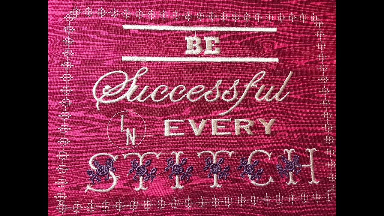 SueB+OML Embroidery Vlog Part 1:Free Machine embroidery design😀😍
