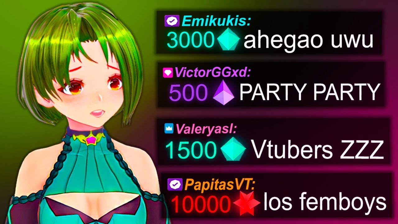 Contrate a una VTUBER para que lea mis donaciones 7🔊