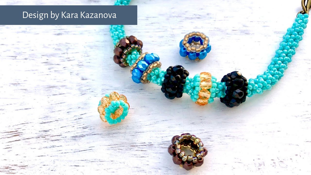 Beaded spacer tutorial | Right Angle Weave | Project 