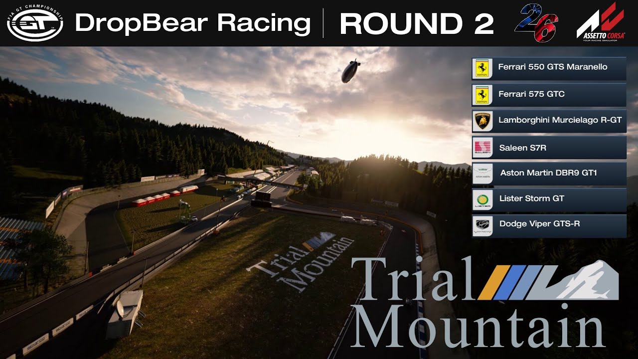 Online Aussie Sim Racing - DropBear Racing on Assetto Corsa @ Trial Mountain