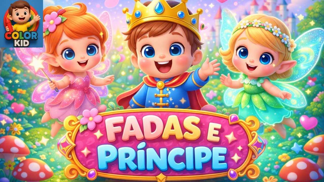 Fadas e Príncipe – hábitos saudáveis.  | Historinhas e Músicas Infantis | Canal Color Kid