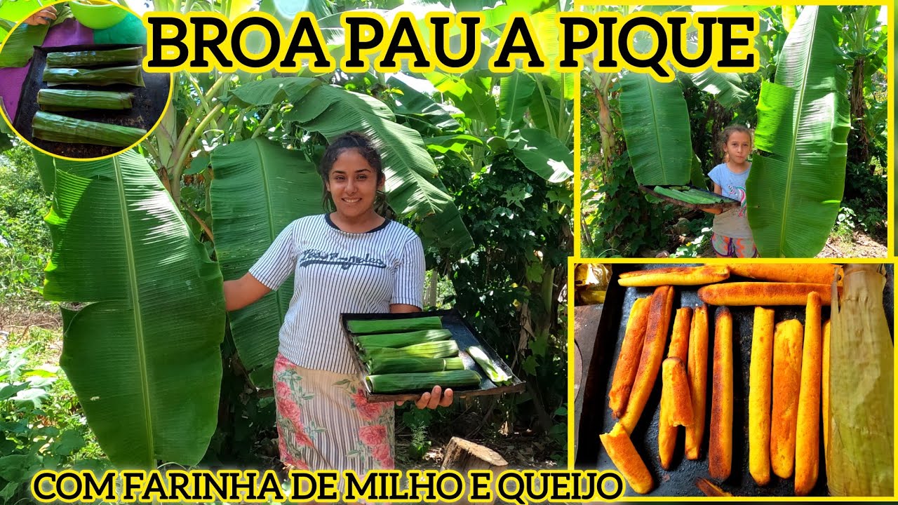 como fazer BROA pau a pique com farinha de milho| receita tradicional