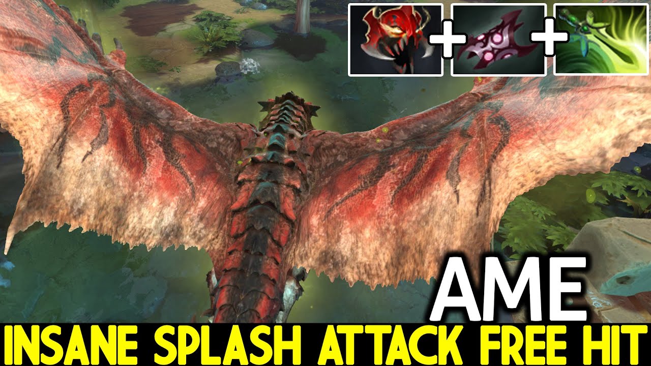 AME Dragon Knight Carry &ndash; Insane Splash Attack Free Hit Dota 2