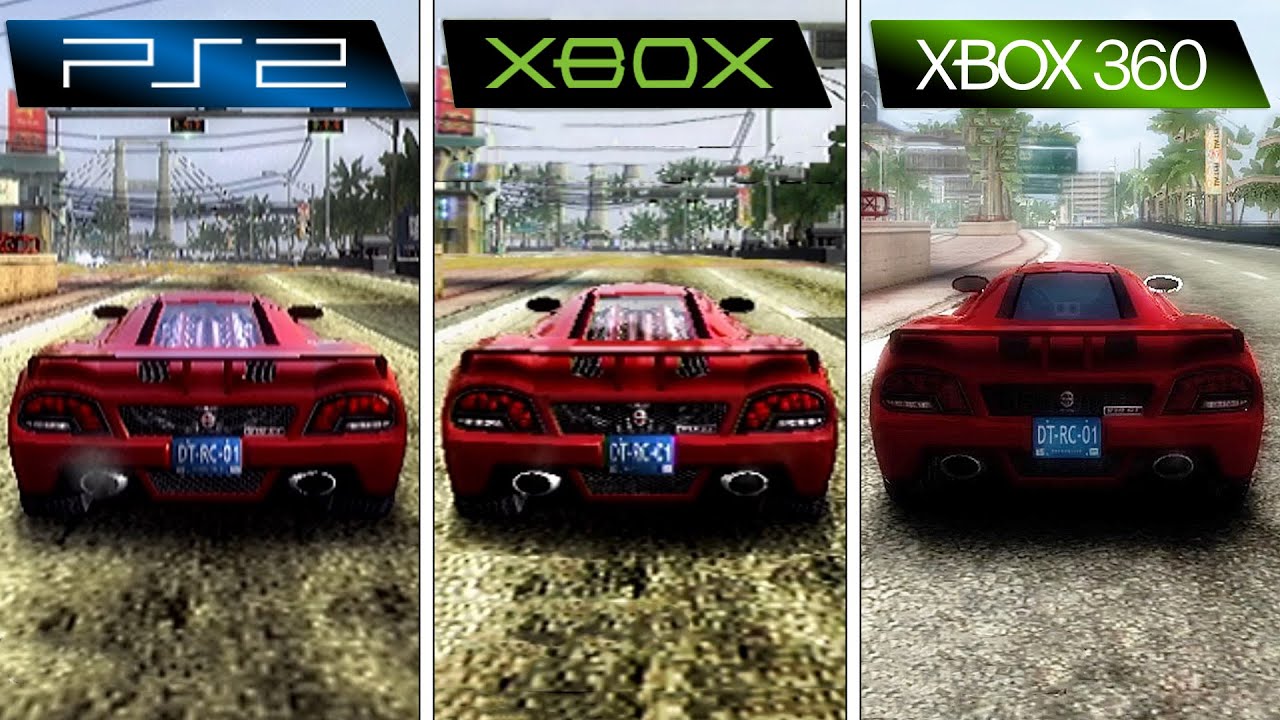 Burnout Revenge (2005) PS2 vs XBOX vs XBOX 360 (Graphics Comparison)