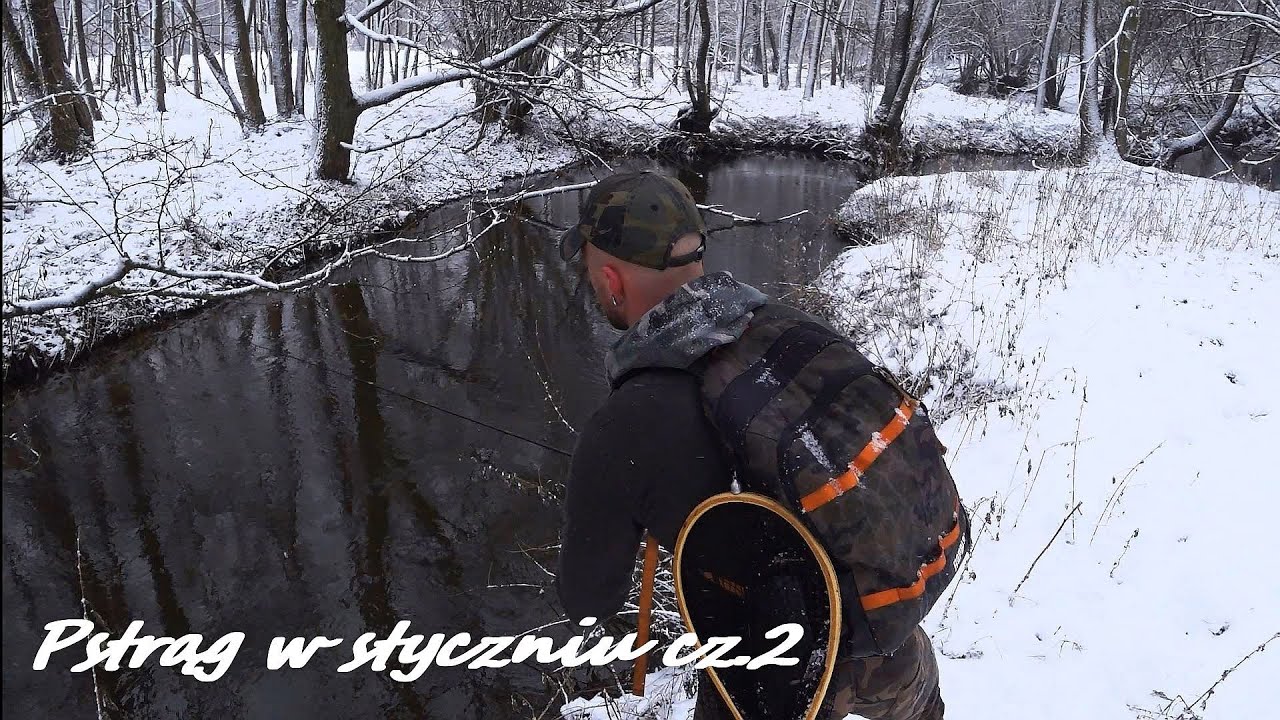 Pstrągi z małej rzeki. Pstrąg w styczniu cz.2