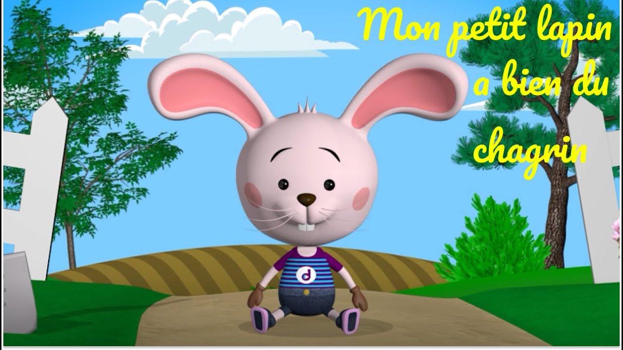 Mon petit lapin a bien du chagrin - Comptine avec paroles pour bébé