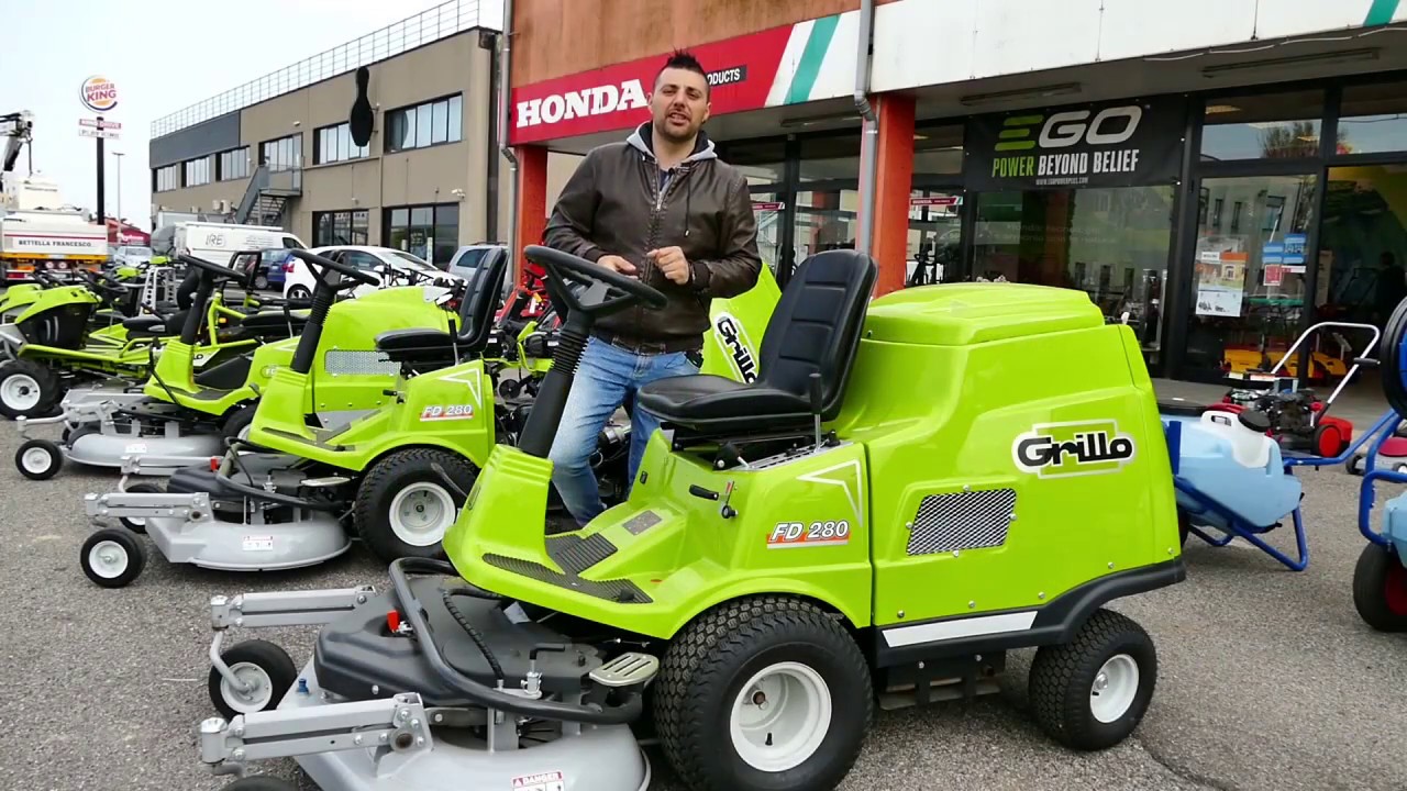 Scopri il Trattorino rasaerba Grillo FD280!