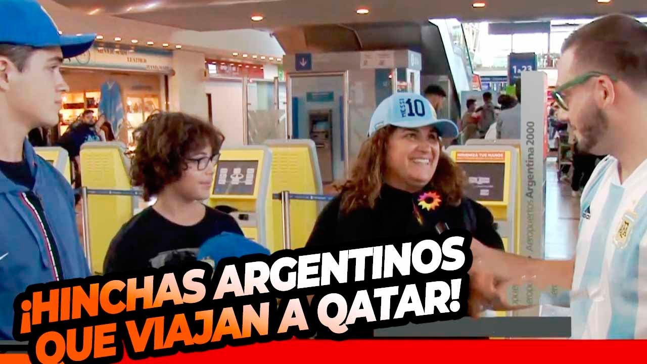 DESDE EZEIZA: Los argentinos privilegiados que se van al mundial de Qatar