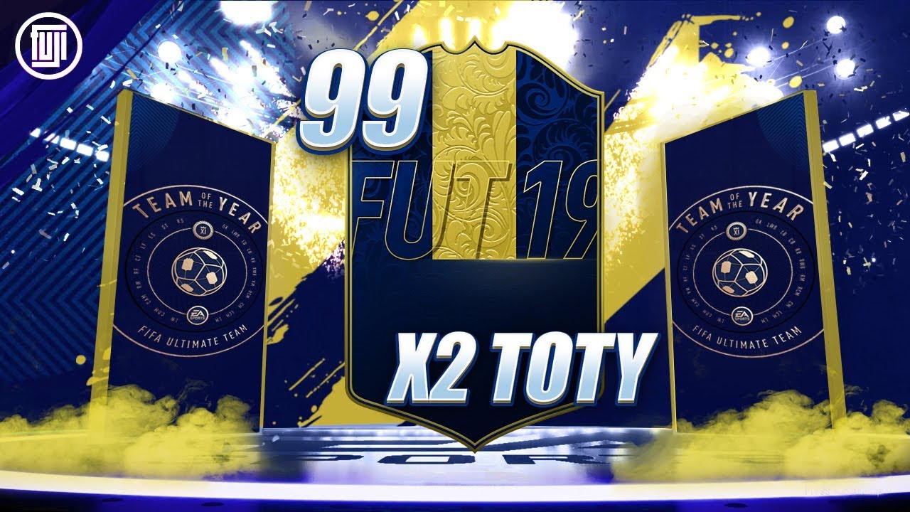 OMG 99 TOTY PULL!!! TWO IN ONE PACK OPENING!!! - FIFA 19 Ultimate Team