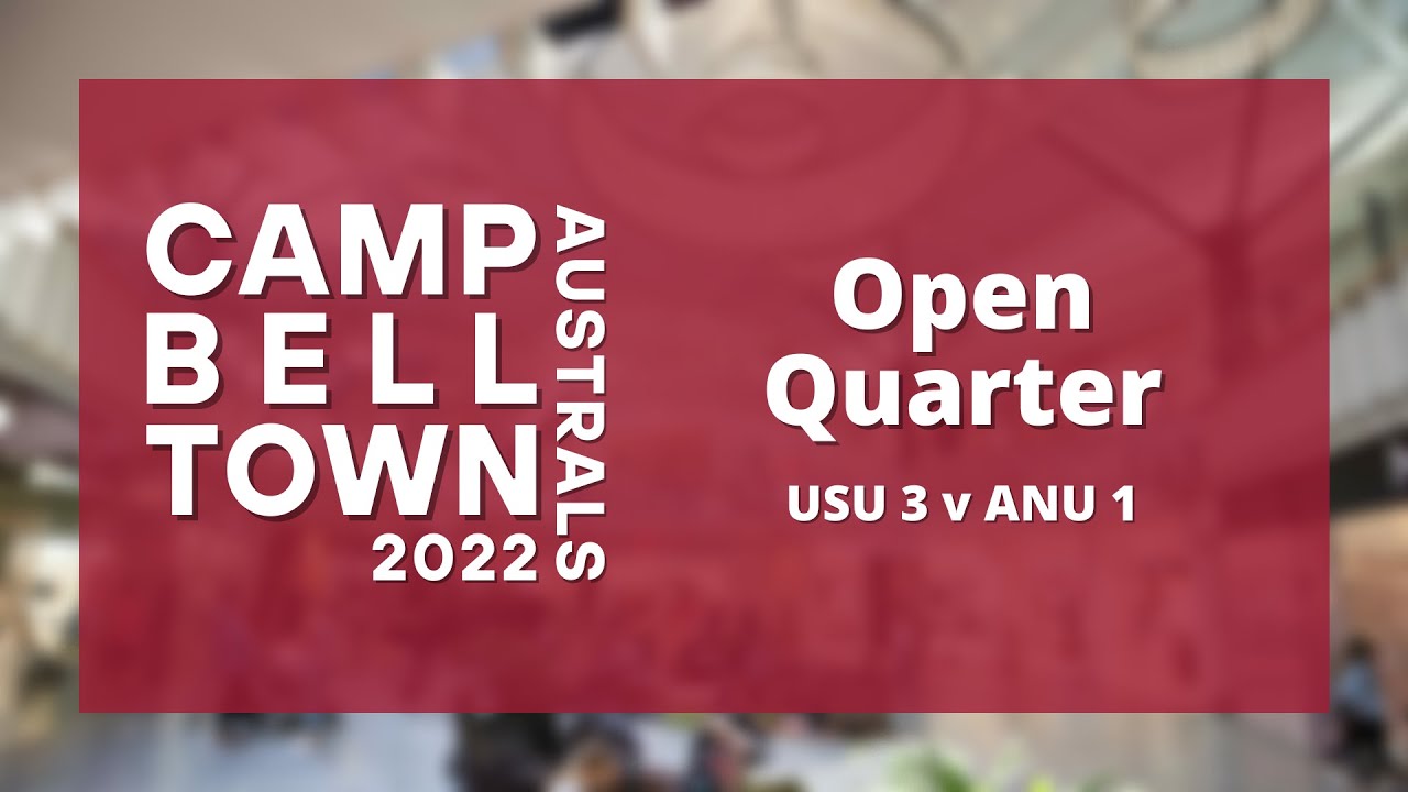 Campbelltown Australs Open Quarters: USU 3 v ANU 1